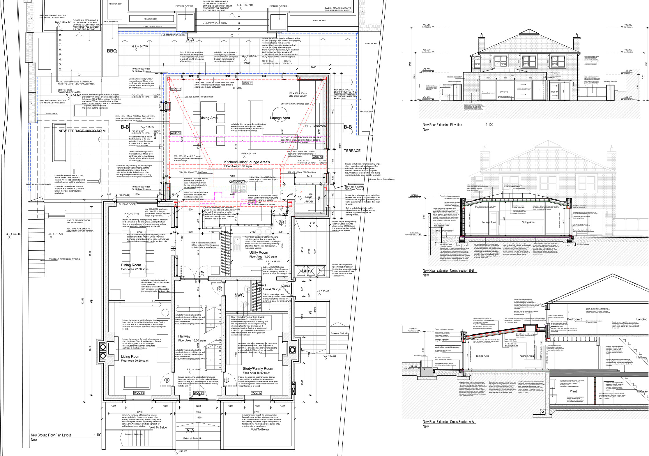 2D Construction Drawings Examples Complete Archi Services