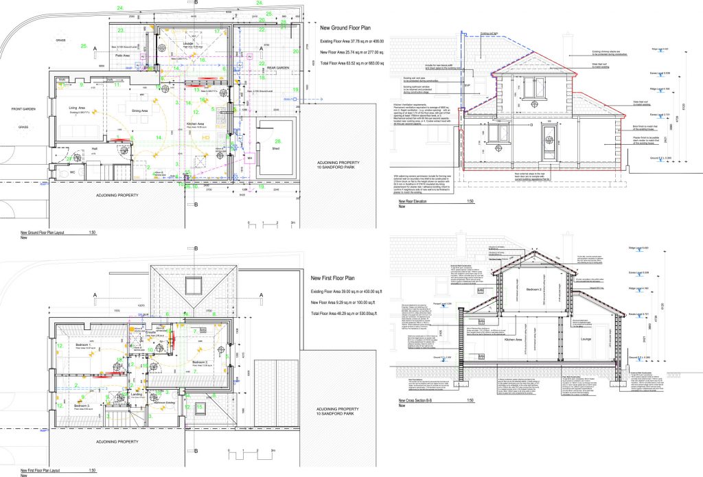 2D Construction Drawings Examples Complete Archi Services