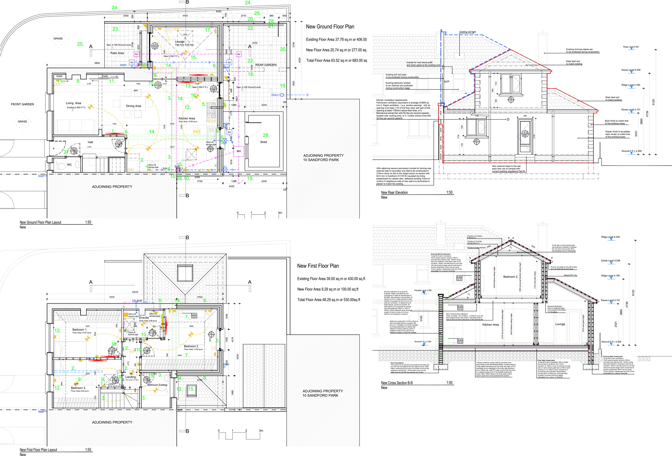 2D Construction Drawings Examples Complete Archi Services