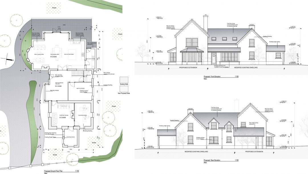 2D Planning Drawings - Complete Archi Draft Services - Cork - Munster